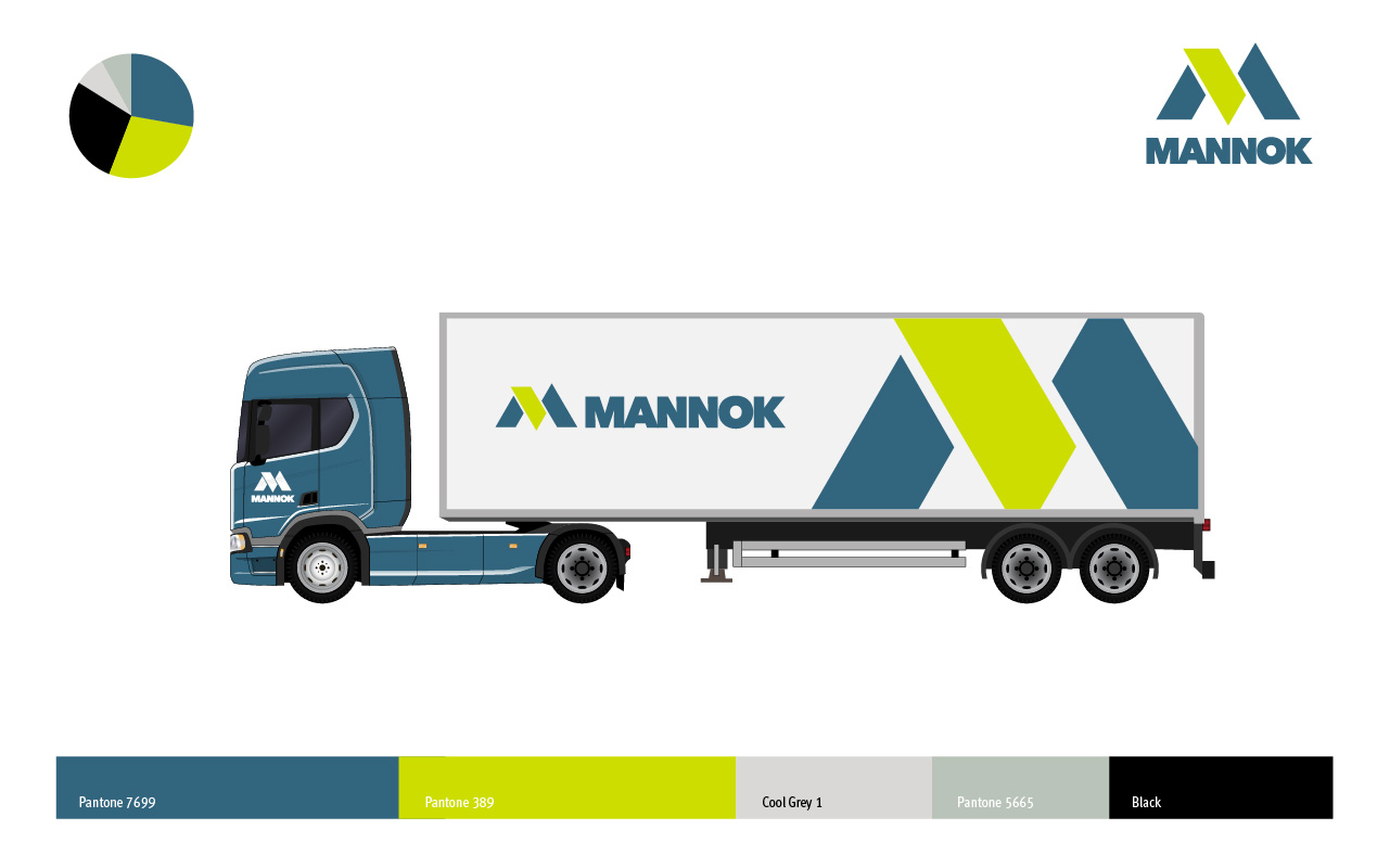 A concept of the branding on truck livery